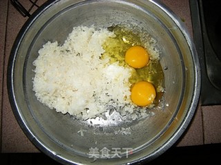 萝卜丝鸡蛋饼的做法步骤：2