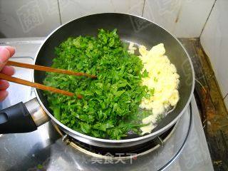 咖喱芹菜鸡蛋饼的做法步骤：5