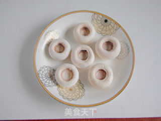 赏心悦目的鲜美佳肴—黄金白玉丸的做法步骤：2