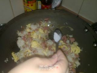 简易炒饭的做法步骤：5
