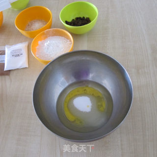 燕麦葡萄饼干的做法步骤：2