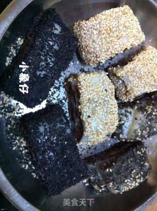 芝麻红豆糯米卷的做法步骤：6