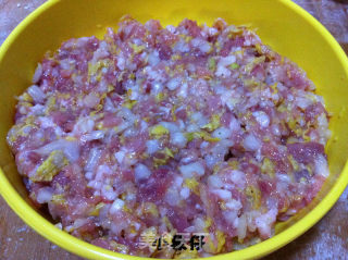 白菜猪肉生煎锅贴的做法步骤：4