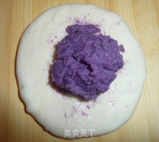 奶香紫薯饼的做法步骤：9