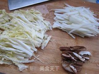 白菜粳肉的做法步骤：3