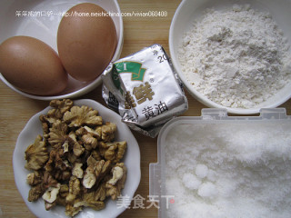 核桃小饼的做法步骤：1