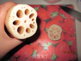 红糖糯米莲藕的做法步骤：2