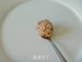 【怡汝私房简单宴客菜】五彩榨菜珍珠丸子的做法步骤：8