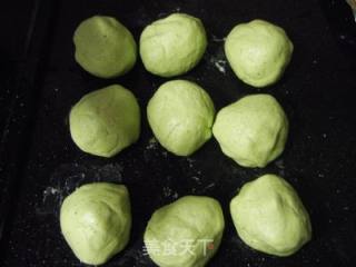 【创意新派菜】菠菜豆沙饼的做法步骤：3
