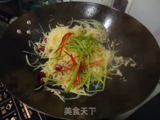 青椒土豆丝的做法步骤：9