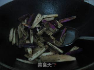 野葱炒茄子的做法步骤：3