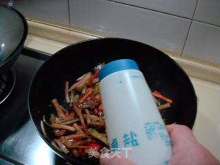 快捷小炒“豉香川腊炒双脆”的做法步骤：7