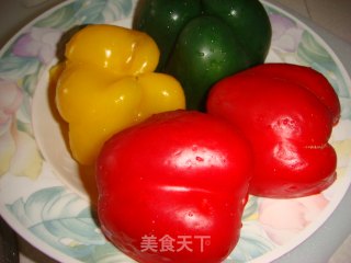 彩椒蚝油炒肉片的做法步骤：1