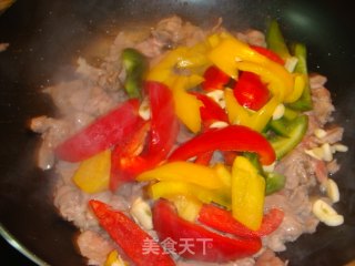 彩椒蚝油炒肉片的做法步骤：6