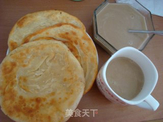 烙饼+米糊的做法步骤：4