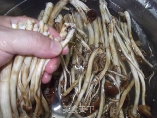 茶树菇肉片汤的做法步骤：2