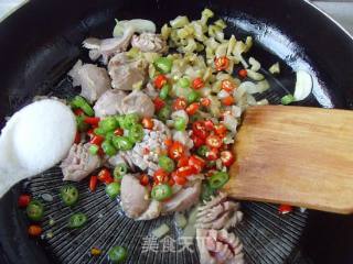 脆辣鸡胗的做法步骤：6