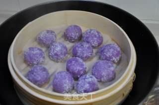 椰丝紫莳药丸子的做法步骤：11
