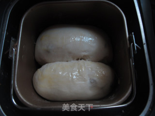 65度汤种葡萄干面包的做法步骤：9