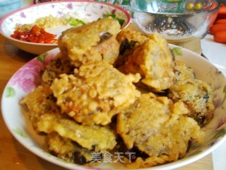 鱼香茄饼的做法步骤：1