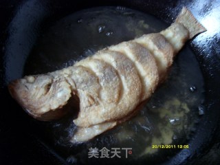浇汁鲈鱼的做法步骤：3