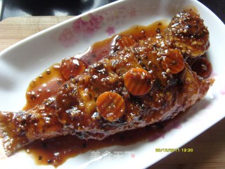 浇汁鲈鱼的做法步骤：6