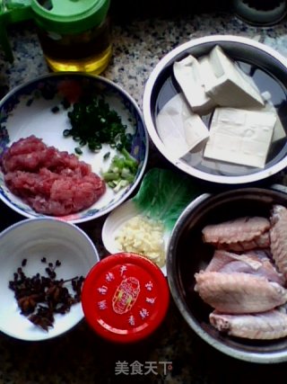 【大肚肚家的美食】百吃不厌的西红柿肉末豆腐的做法步骤：1