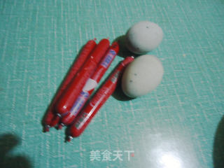 皮蛋火腿粥的做法步骤：2