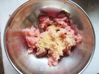 肉沫玉米饼的做法步骤：2