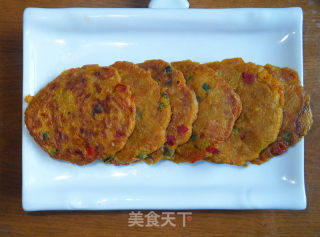 做的胡萝卜鸡蛋饼的做法步骤：4