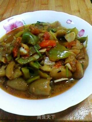 烩烧茄子的做法步骤：4