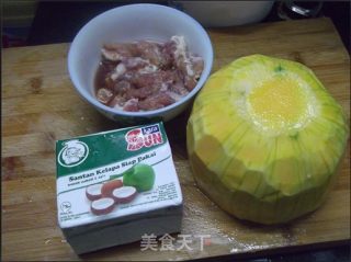 椰汁南瓜的做法步骤：1