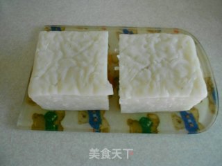 香煎萝卜糕的做法步骤：1