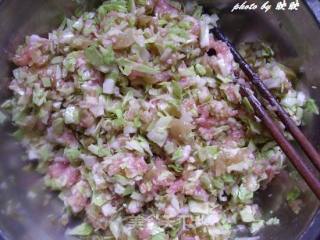 榨菜包菜肉馅饺子的做法步骤：4