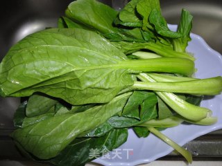 香菇扒油菜的做法步骤：3