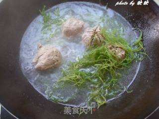 牛筋丸海发菜汤的做法步骤：5