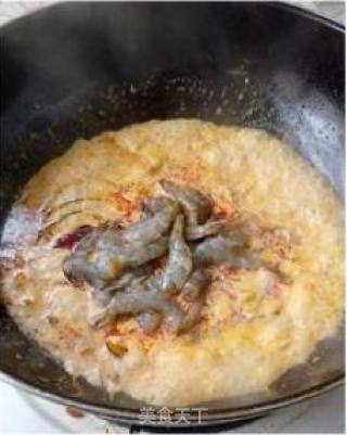 【红咖喱鲜虾豆腐】的做法步骤：5