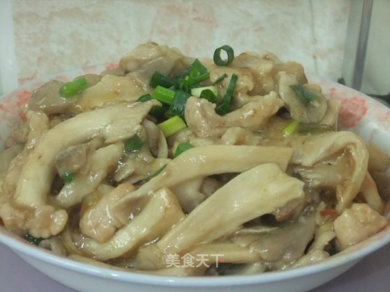 白菇肉片的做法