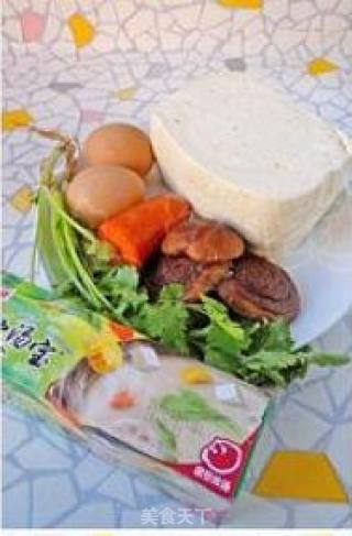 简单几样就能搞定的菜。【豆腐丸子】的做法步骤：1
