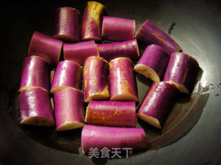 香煎豆瓣茄子的做法步骤：5