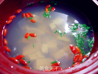 海蛎青蛤豆腐汤的做法步骤：7