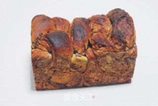 【巧克力大理石吐司】厚料吐司最适合寒冬 中种法的做法步骤：25