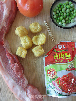 【富贵花开丛中来】串串香——烤肉串的做法步骤：1