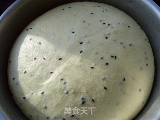 健康小吃-----黑芝麻苹果小餐包的做法步骤：9