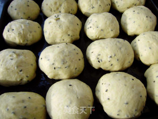 健康小吃-----黑芝麻苹果小餐包的做法步骤：11