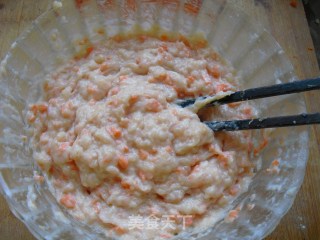 胡萝卜鸡肉饼的做法步骤：4