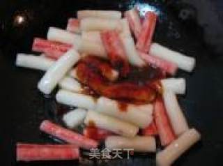金灿灿的辣炒年糕的做法步骤：14
