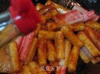 金灿灿的辣炒年糕的做法步骤：15