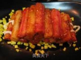 金灿灿的辣炒年糕的做法步骤：22