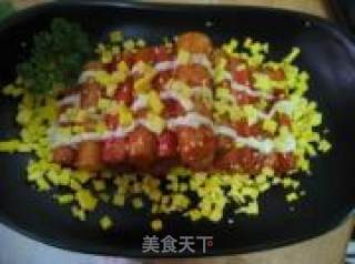金灿灿的辣炒年糕的做法步骤：24